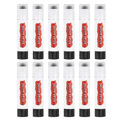PATIKIL Artist Oil Pastels, 12 Pastel Crayons, Solid Paint Sticks for Blending and Smoothing, Black (16x80mm), for Beginner Artists