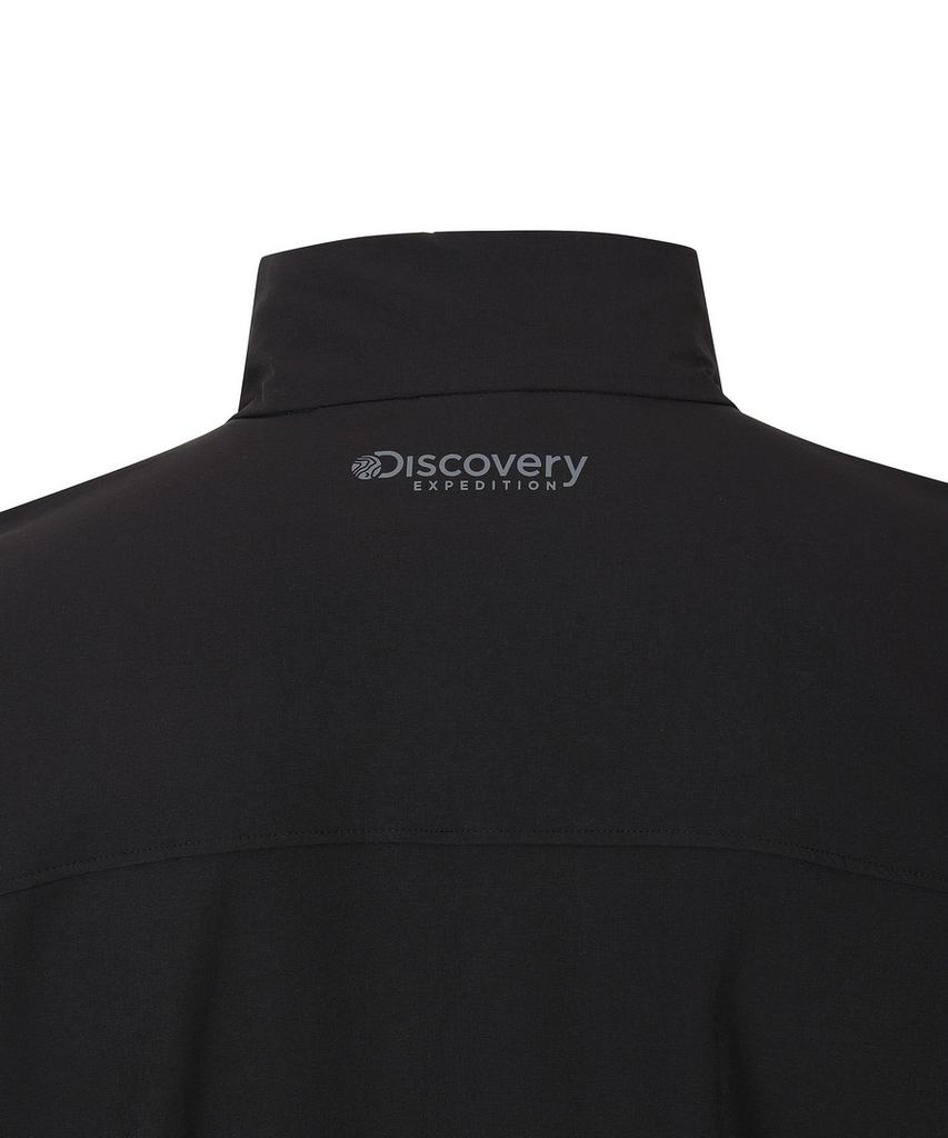 Discovery Expedition Men'S Outdoor Woven High-Neck Training Jacket (Black)