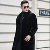 New Faux Fur Long Coat for Men Autumn Winter New Men's Imitation Fox Fur High Quality Cardigan Clothes