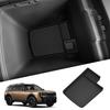 LUCKEASY for Kia Telluride 2027 Base LX Trim TPE Center Armrest Storage Tray Lower Organizers Car Accessories Tidying Black