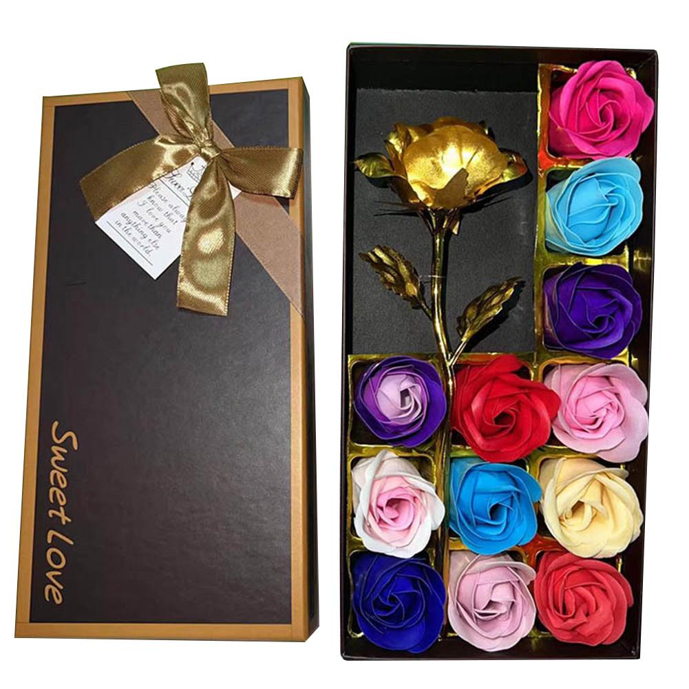 For Gifting For Romantic Occasions 26*12*6cm Valentine's Day Flowers Beautifully Crafted Roses Gentle Fragrance