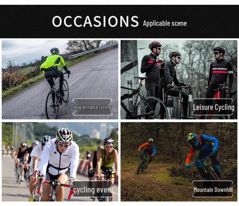 2024 Unisex Höst/Vinter Fleece Varma Cykelbyxor