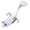 Soft Fishing Lure with Weighted Hook Bait for Bass Pike Bionic Shad Swimbait Soft Plastic Fishing Lure T-Tail Paddle Tail Lure