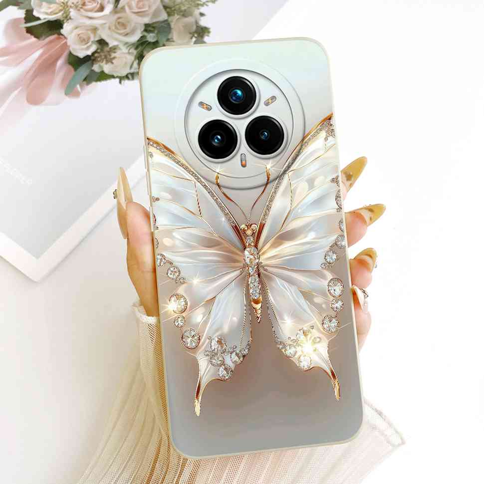 For Realme 14 Pro Plus 5G Phone Case Realme14Pro+ 5G Luxury Cat Butterfly Soft Silicone For Realme 14 ProPlus 2025 RMX5051 Coque