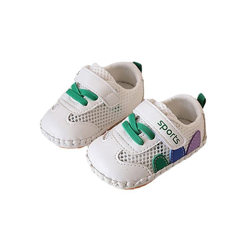 Sommer-Weichsohlenschuhe für Baby Jungen Mädchen mit Klettverschluss zum Krabbeln und Laufen für Kleinkinder