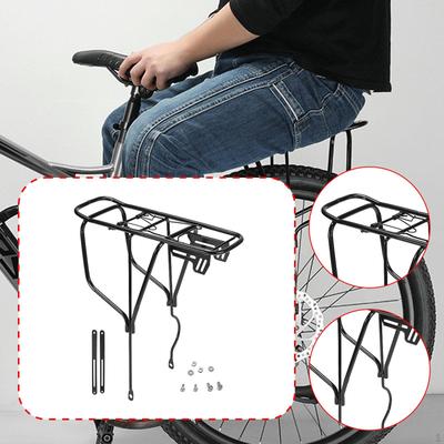 Portaequipajes Trasero para Bicicleta Portabultos de Touring Marco Acero al Carbono Bicicleta Alforja