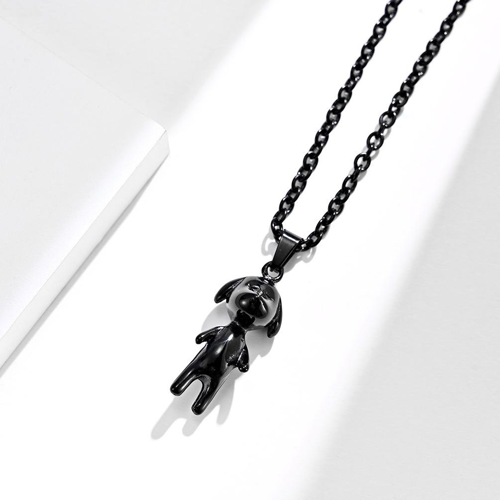 

Стиль Харадзюку Японский и Корейский Литературный Стиль Щенок Модная Подвеска из Титановой Стали