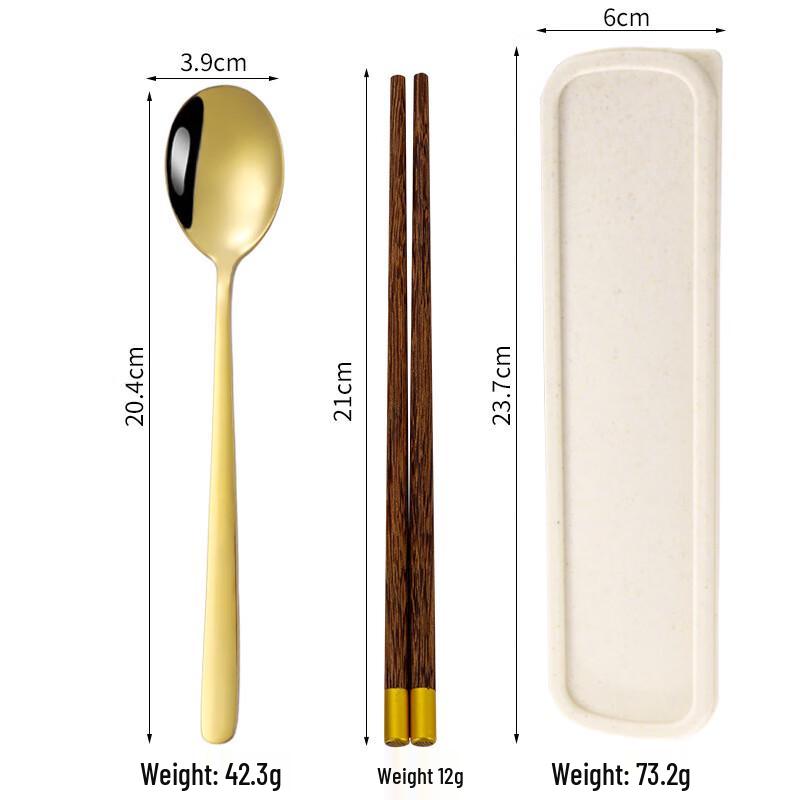 Kai Shi Wei Portable Wooden Cutlery Set