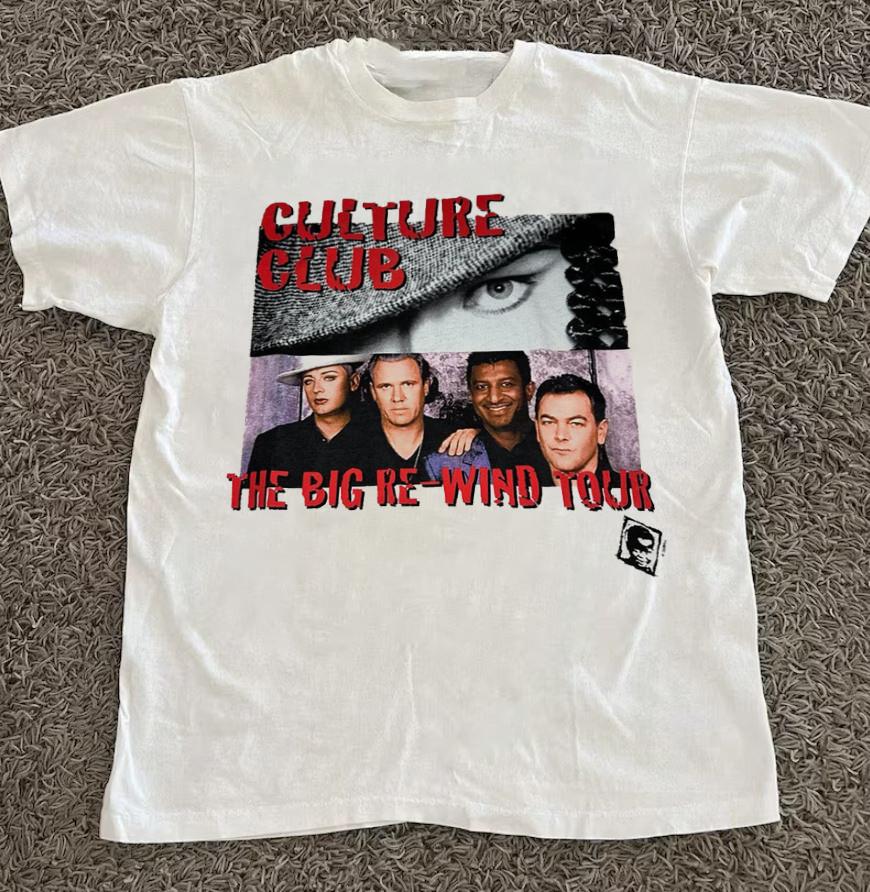 Culture Club Boy George Band Tour VTG Unisex T-Shirt Unisex T-Shirt XXL