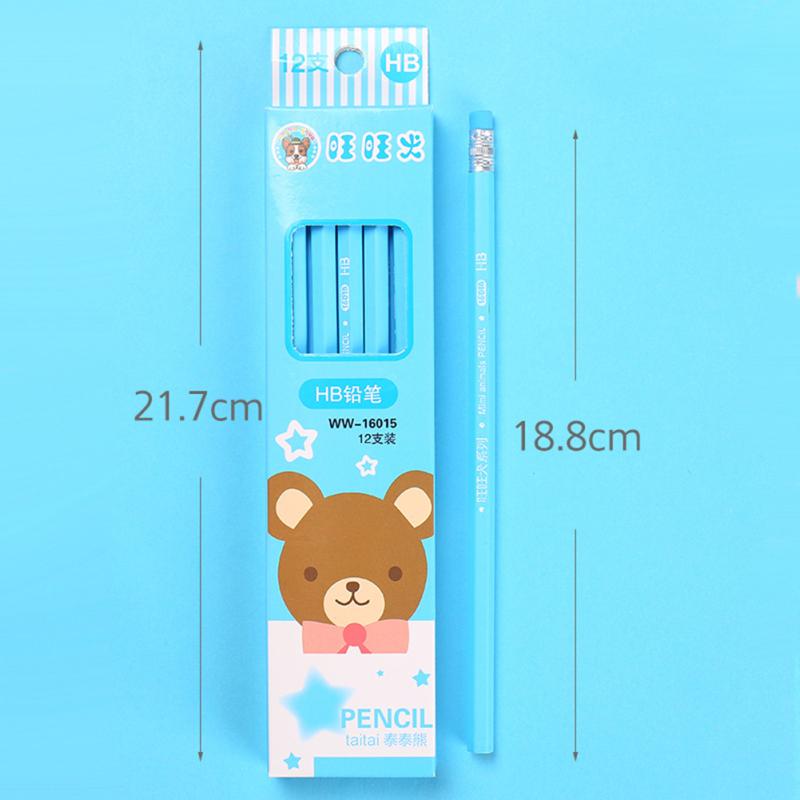 Drewniane dzieci Cartoon pisanie ołówkiem bezołowiowe Hb rysowanie ołówkiem artykuły papiernicze do pisania malowania