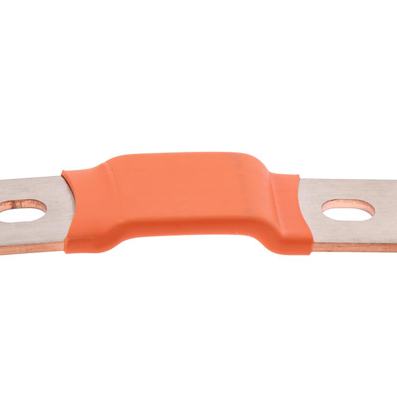 Flexible Busbar 300A 200A Bus Bar Copper Loose Protector With Isolation Battery Connector Conductive Band Elliptic