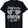 That's My Grandson Out There Number Football Mom & Dad T-Shirt