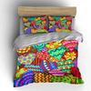 Colorful Heart Pattern Set Multiple Sizes Kid'S And Adults' Bedroom Exquisite 3Pc Bedding Set, Gift