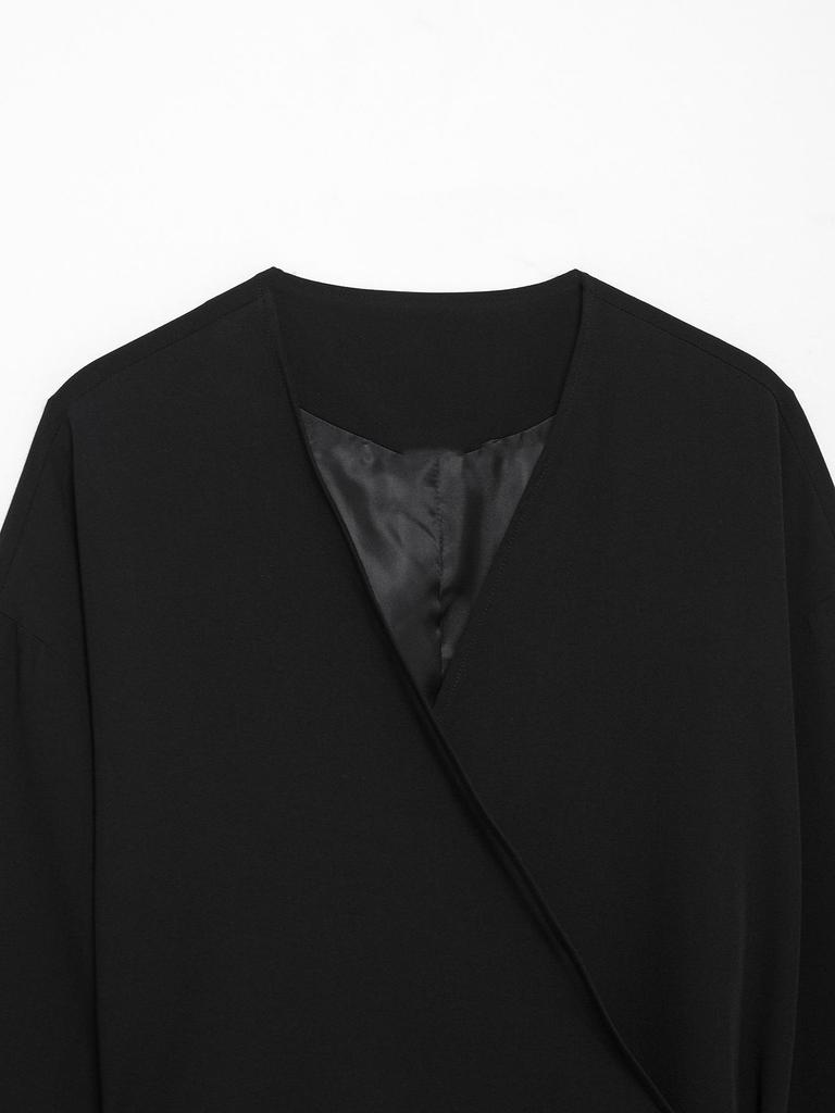 2025 Spring Women's Double-Breasted Kimono-Style Suit Jacket & Pants Set