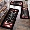 Kitchen Carpet Mat Rug - Utensils Spoon & Spice Design with 'BON APPETIT' Quote for Dining Room Home Decoration Floor Mat