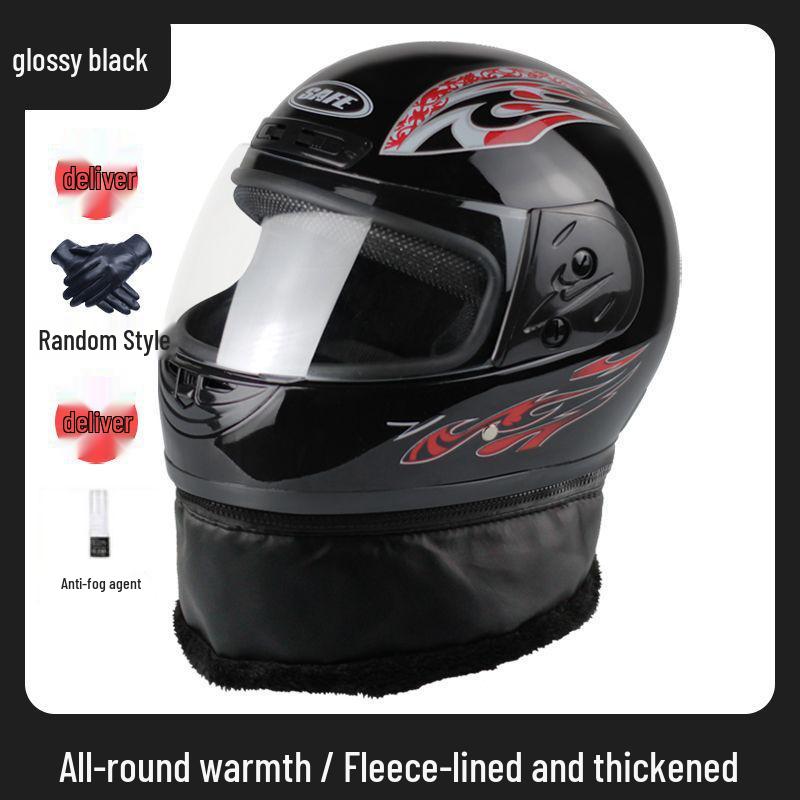 Unisex Winter Neck Gaiter & Full Face Helmet with Anti-Fog, Warmth for Electric Scooter - Ideal for All Seasons