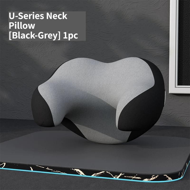 Car Headrest and Lumbar Support Pillow, Soft Breathable Memory Foam, Universal Seasonal Neck & Waist Cushion for Car Interior.