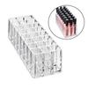 24-Slot Lipstick Holder Clear Acrylic Cosmetic Storage Box Desktop Gloss Box