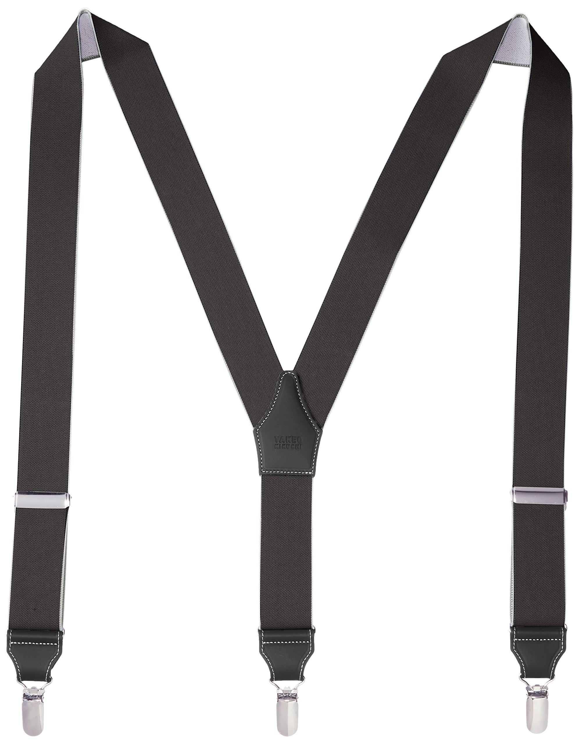 

Suspenders 308017 TKS308017 Black Japanese Free Size [Takeokikuchi] Men s