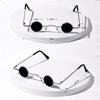 Vintage Rock Punk Man Sunglasses Classic Small Round Sunglasses Women Wide Bridge Metal Frame Black Lens Driving Eyewear