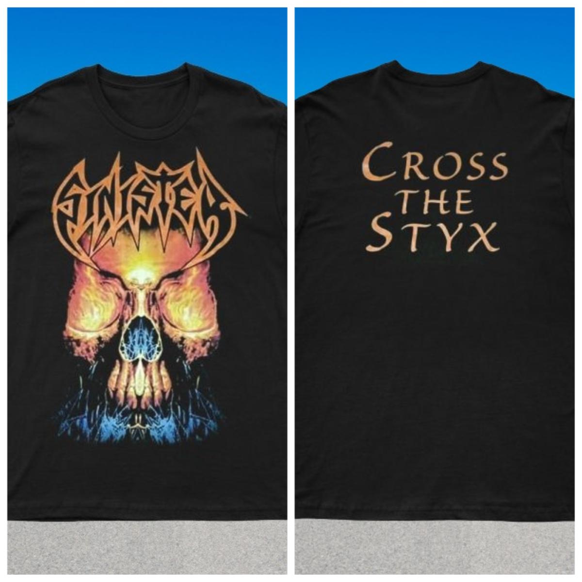 

2025 New SINISTER - CROSS THE STYX Printed Unisex Street Fashion Trendy Short Sleeves Made of Pure Cotton Round 4XL