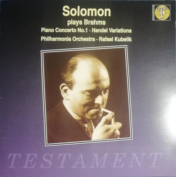 

CD SOLOMON CUTNER, J. BRAHMS, RAFAEL K - Piano Concerto No.1 Variations SBT1041 Testament 1994 Japan Classical Used