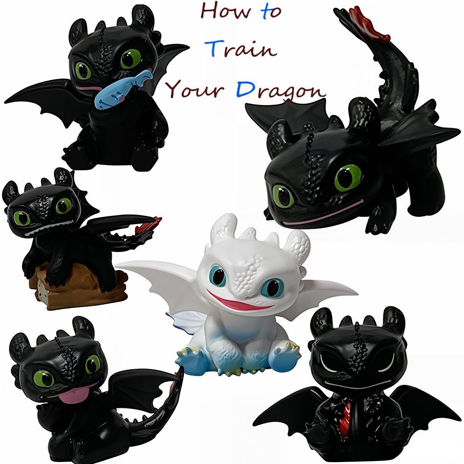 Discover Intime Adorable Cartoon Characters How To Train Your Dragon Toothless Series Of Creative Figures Desktop Decoration Car Decoration Present