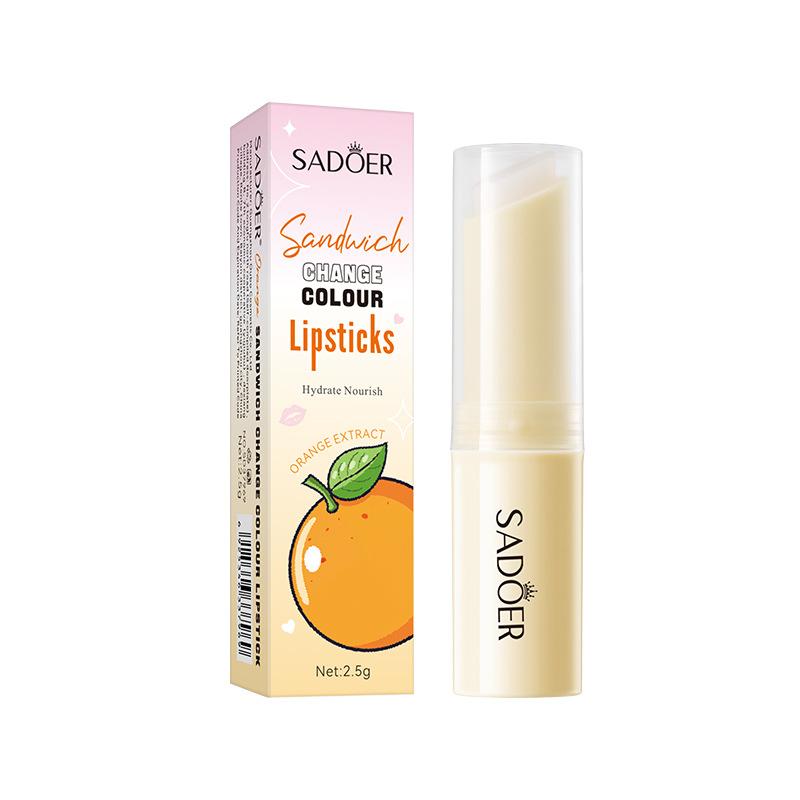 Fruit Sandwich Thermochromer Lippenbalsam Feuchtigkeitsspendender und feuchtigkeitsspendender thermochromer Lippenbalsam