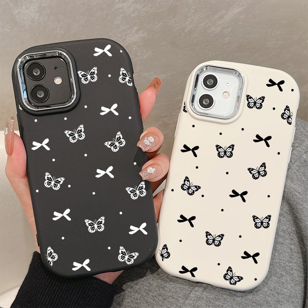 Solid Color Silver Edge Lens Soft Liquid Silicone Shockproof Phone Case for iPhone Samsung Huawei Honor Xiaomi Redmi OPPO Realme Vivo Infinix Tecno