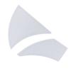 2PCS Acrylic Sewing Ruler Twisted Pinwheel Template Ruler for Professional Designers and Tailors 12