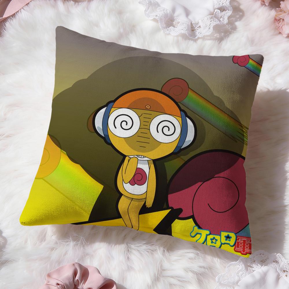 K-Keroro Sergente. Copricuscino FrogS Comfort Premium Copricuscino Reversibile - Design Due in Uno per Qualsiasi Stanza e Interno Auto