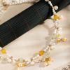 Exquisite Chinese Style Necklace Pearls Cheongsam Clavicle Chain Hanfu Necklaces  Song Dynasty