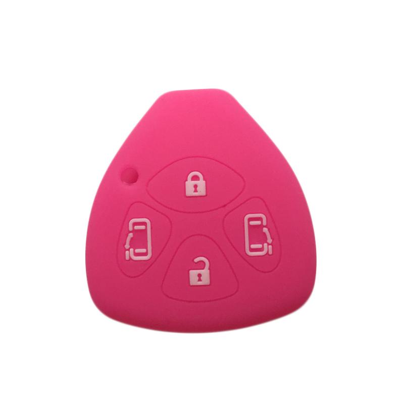 Schlüsselanhängerhülle für Toyota Yaris/Vitz Auris Mk I 2007 Corolla Verso Hilux 7 RAV4 Porte Camry Autoschlüsselhülle Schlüsselanhänger 2/3/4 Tasten