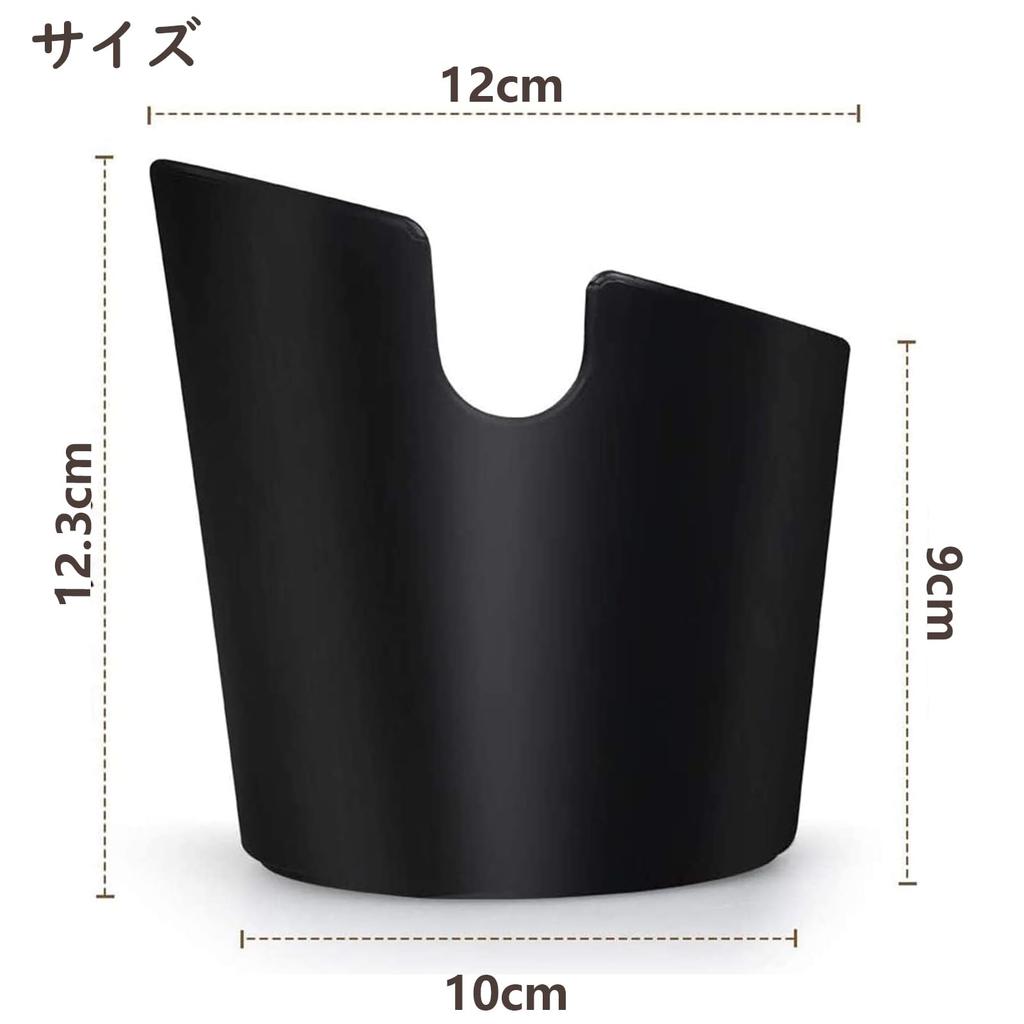 TAMPURE Espresso Knock Box, a coffee tool for removing coffee grounds after brewing espresso, for commercial and home use, black