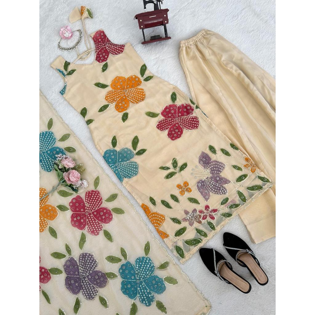 Salwar Kameez Indain Pakisatni Dress Bollywood Wedding Wear Top Palazzo Suit