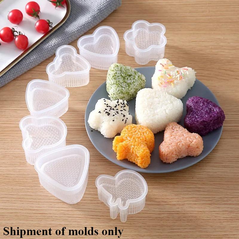 

1 комплект кухонных принадлежностей, форма для суши, треугольная форма, форма для суши-машины, инструмент для суши онигири, форма для рисовых шариков для бенто