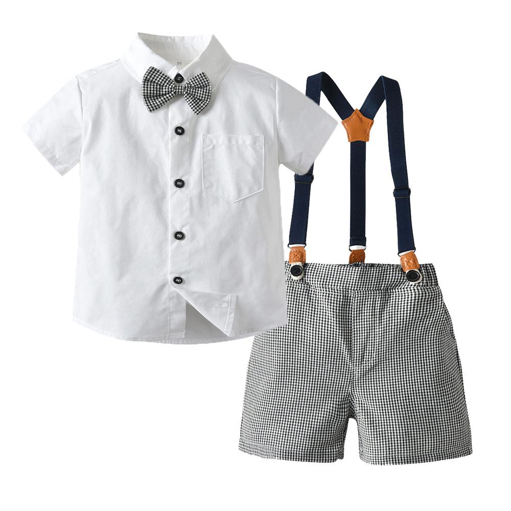Kids Boys Formal Party Outfits Clothes Set Wedding Birthday Toddler Boy Gentleman Handsome Children Elegant Suit 1-7 Years