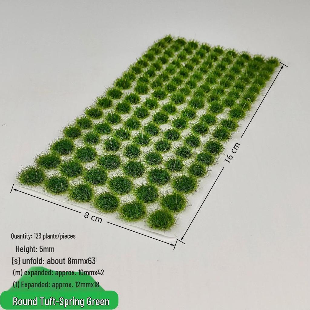 5mm Model Train Static Grass Tufts for DIY Miniature Landscape Scenes