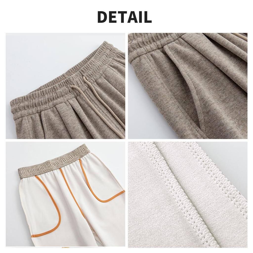 Maytopia Thick Elastic Comfortable Jersey Relaxed Loose Plus Stylish for Fall and CK1380R Women's Sweatpants, Fleece-Lined, Waist, Pants, Loungewear,