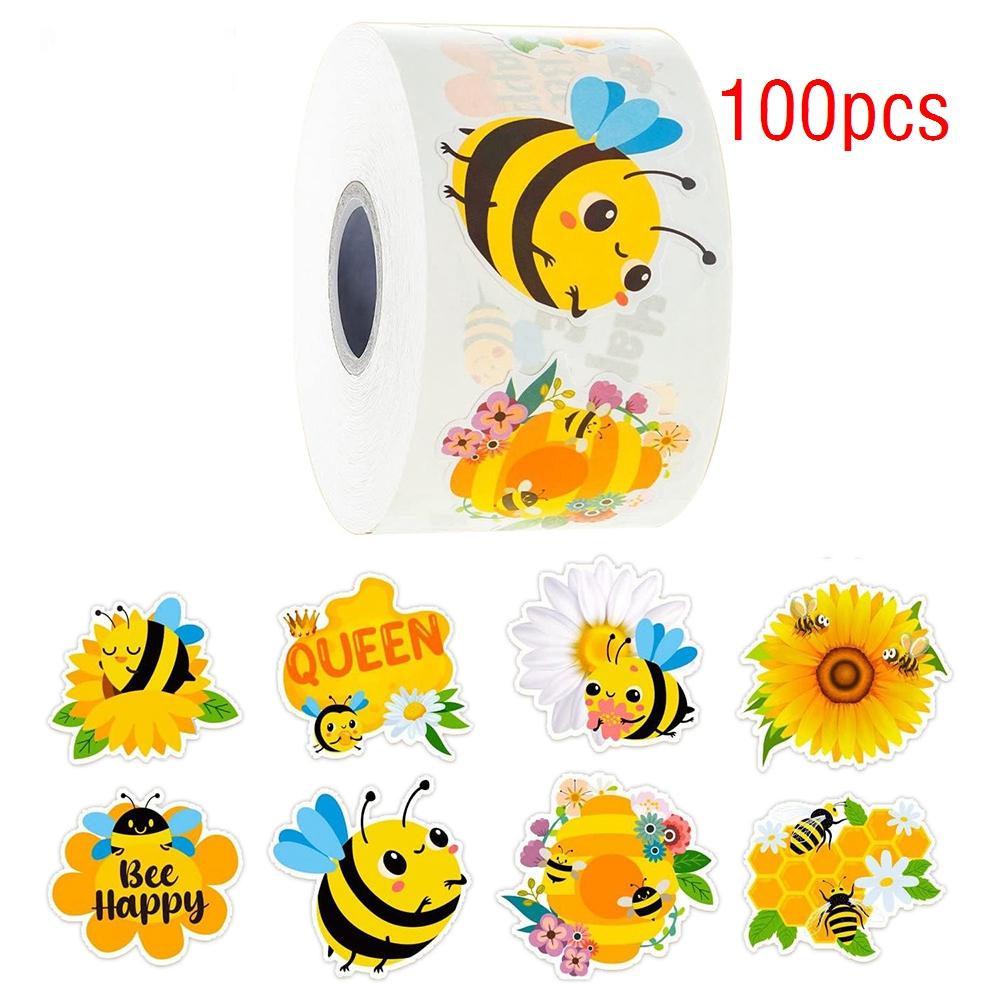 100-500Pcs High-Quality Cartoon High-Quality Bee High-Quality Stickers High-Quality Cartoon High-Quality Animal High-Quality Reward High-Quality
