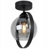 MODERN CEILING LAMP GLASS RING GRAPHITE