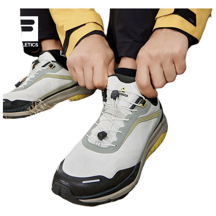 FILA SPD LYNX 2 Comfortable Outdoor Low-Top Trail Running Shoes Men sneaker White Brown A12M431201FWO