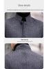 Men's Fashionable Double-Sided Wool Coat - 2025 Winter Stand Collar for Middle-Aged