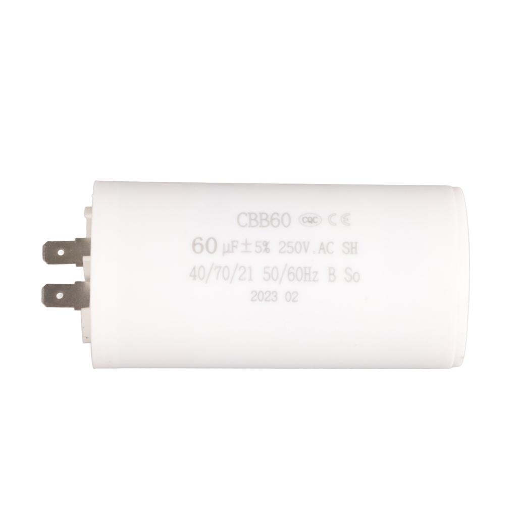 CBB60 Cylinder Shaped Run Capacitor AC 250V 60uF 50 60HZ for Motor Pump