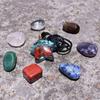Natural Energy Reiki Crystal Necklaces Set Mixed Cube Stones Mini Quartz Pendant Healing Crystal Jewelry Home Decor