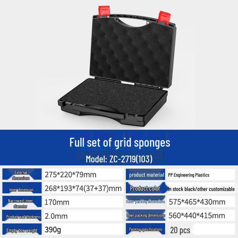 Multi-Purpose PP Plastic Portable Toolbox for Toys, Jewelry, Electronics, and Hardware