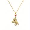 Elegant Heart-Shaped Bear Pendant Necklace Fashionable Trendy Y2K Style Jewelry Cute Gift For Women's Birthday