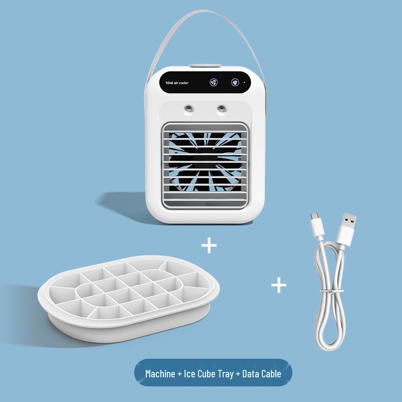 Compact Cross-Border Mini Desktop Air Conditioner Fan - Ideal for Dorms and Student Use