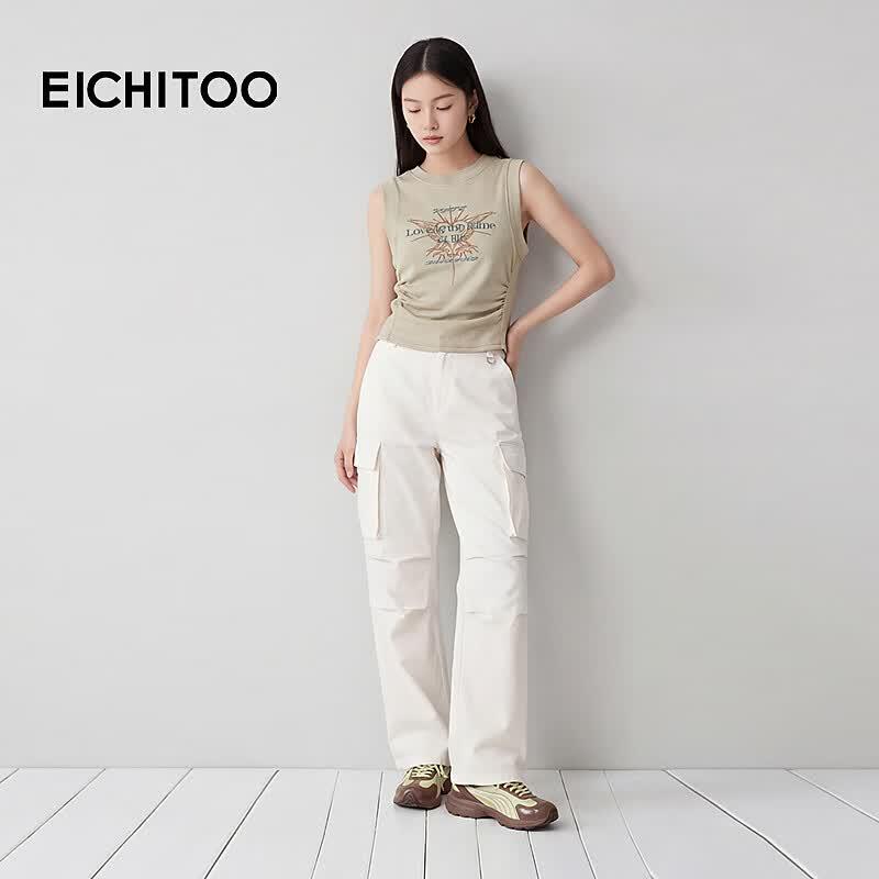 EICHITOO Women's Summer Outdoor Cargo Casual Pants