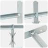 Vidaxl Adjustable Window Grate, 4 Metal Bars, 1000-1500 Mm